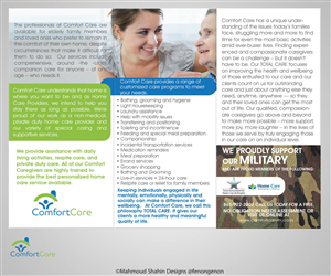 Broschüren-Design von Mahmoud Shahin für Comfort Care | Design: #1411220