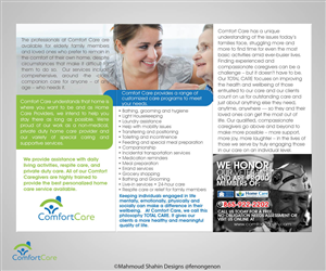 Broschüren-Design von Mahmoud Shahin für Comfort Care | Design: #1414952