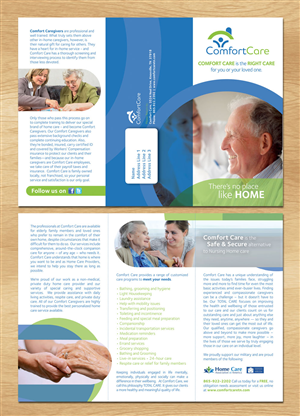 Diseño de Brochure por John Mares para Comfort Care | Diseño: #1417278