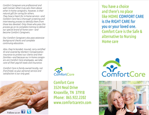 Design de Brochure par tane pour Comfort Care | Design #1410094