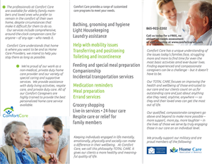 Brochure Design by tane for Comfort Care | Design: #1410095