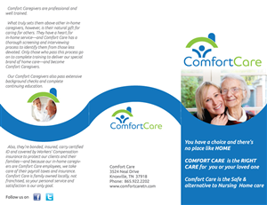 Diseño de Brochure por tane para Comfort Care | Diseño: #1410099