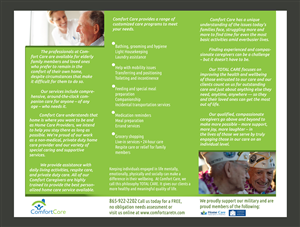 Brochure Design by tane for Comfort Care | Design: #1428966