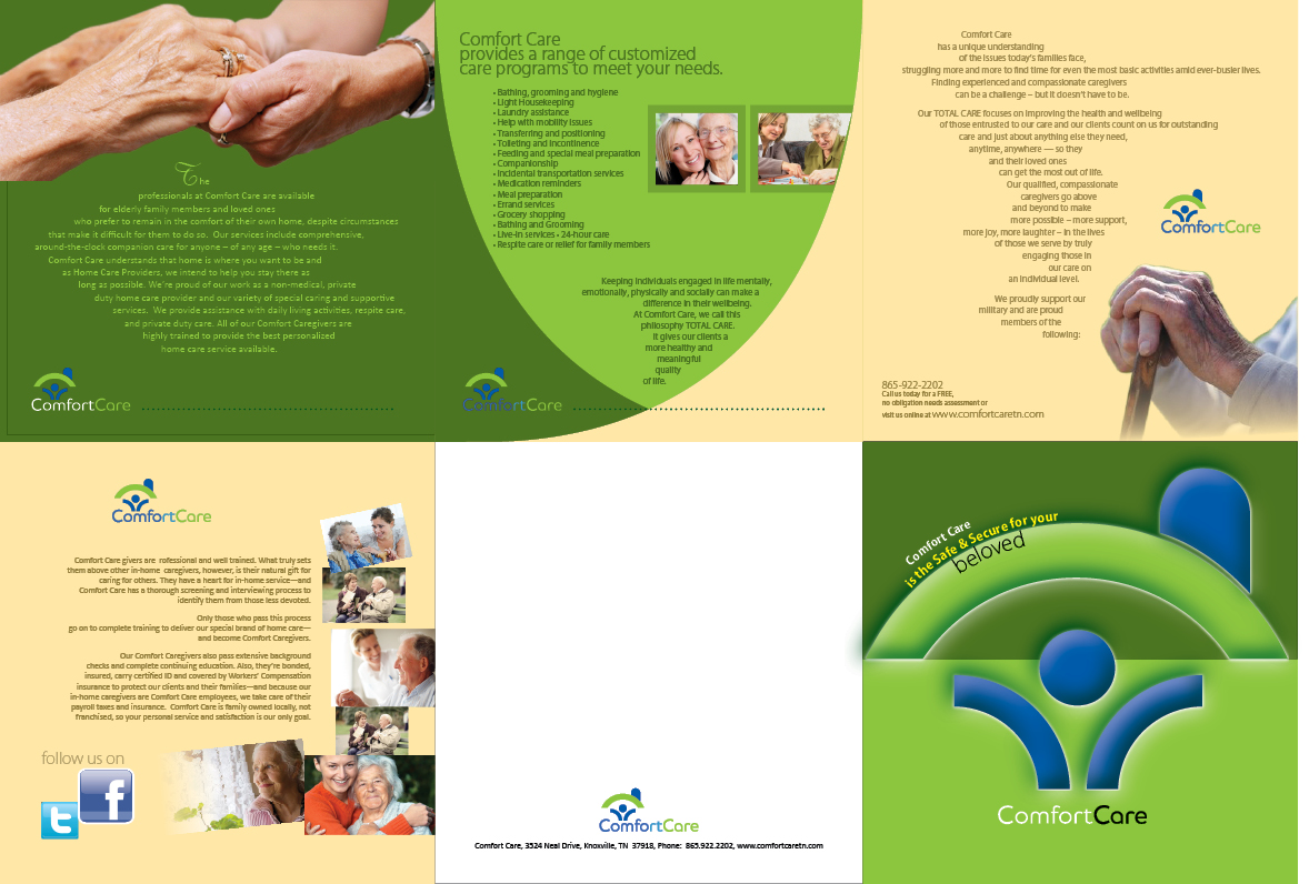 Brochure Design by roman for Comfort Care | Design #1431861
