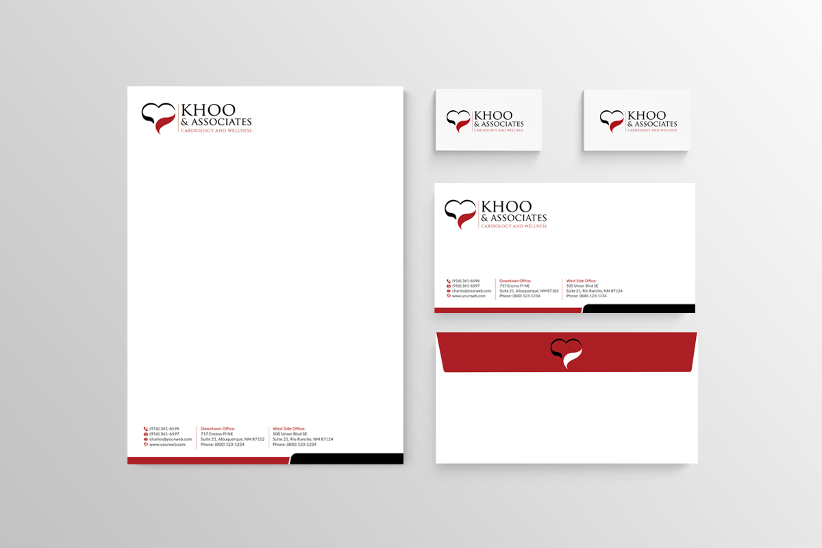 Stationery Design by Sarah Haroon for FrontPage Interactive | Design #5099135