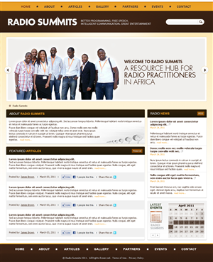 Need a Revamped Website - RadioSummits.com | Web-Design von James