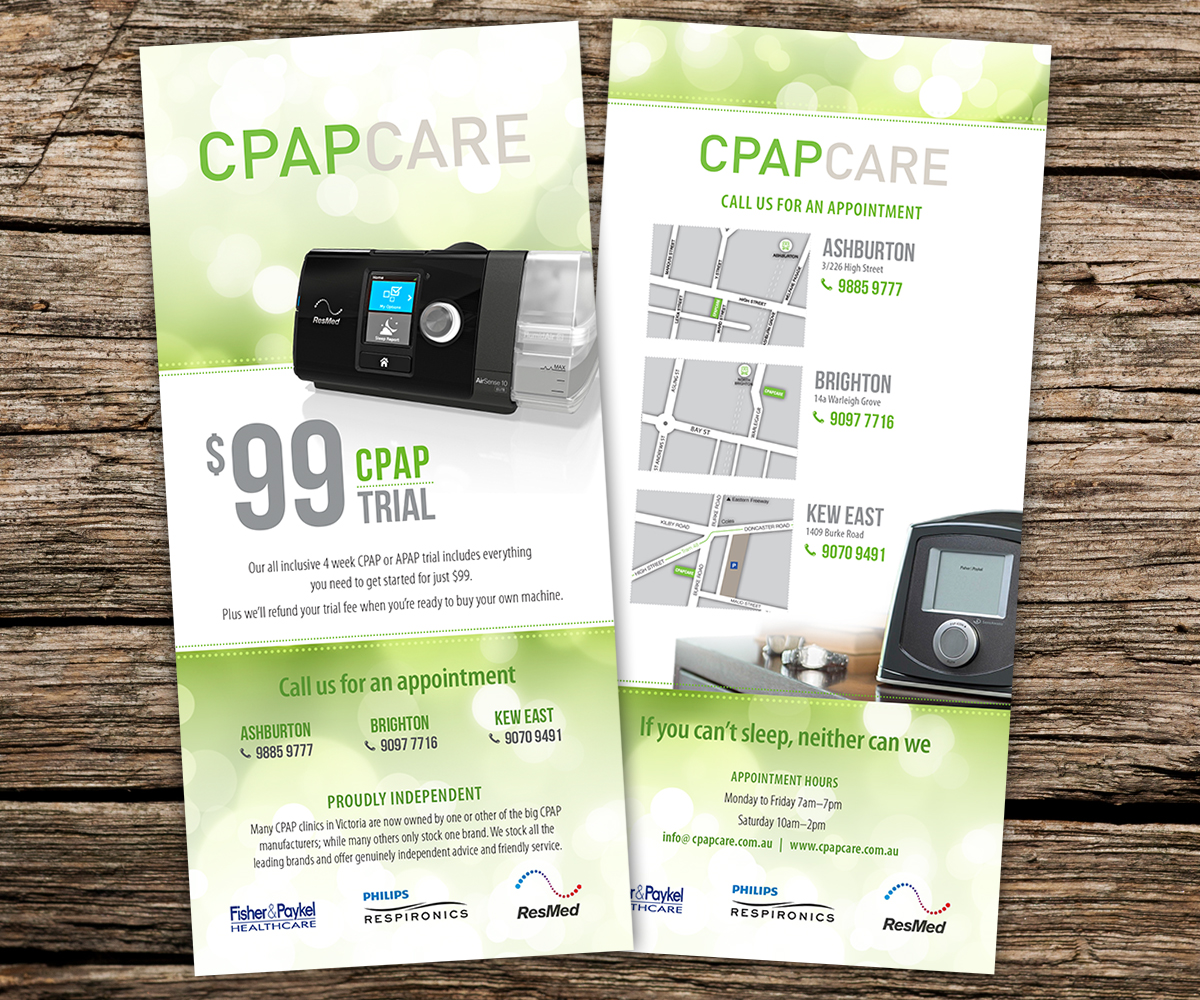 Flyer-Design von Beckon Designs für Ezi CPAP | Design: #4957162