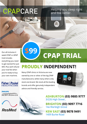Flyer Design by anushka_snigdha for Ezi CPAP | Design #4958140