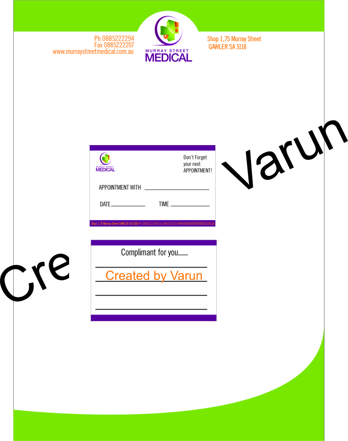 Stationery Design by k_varun6833 for this project | Design #5108818