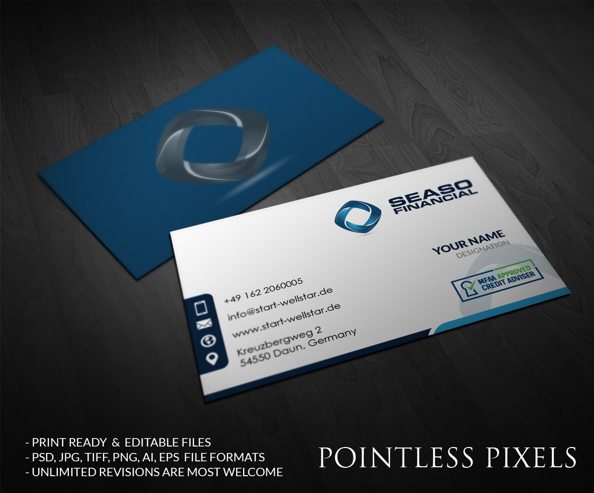 Design de Carte de Visite par Pointless Pixels India pour ce projet | Design #4958619