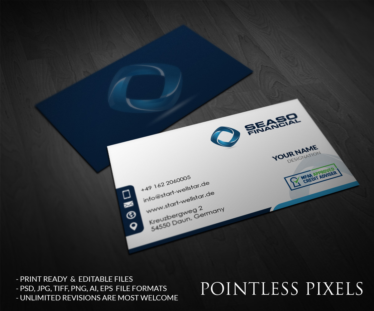 Business Card Design by Pointless Pixels India for this project | Design #4958625