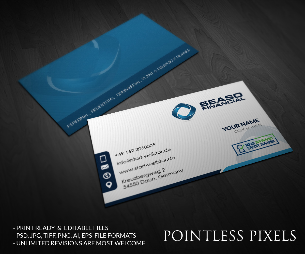 Business Card Design by Pointless Pixels India for this project | Design #4963724