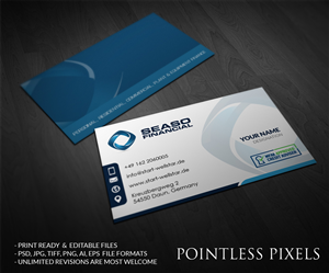 Business Card Design by Pointless Pixels India for this project | Design: #4966713