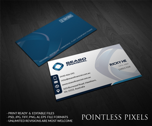 Business Card Design by Pointless Pixels India for this project | Design: #4988435