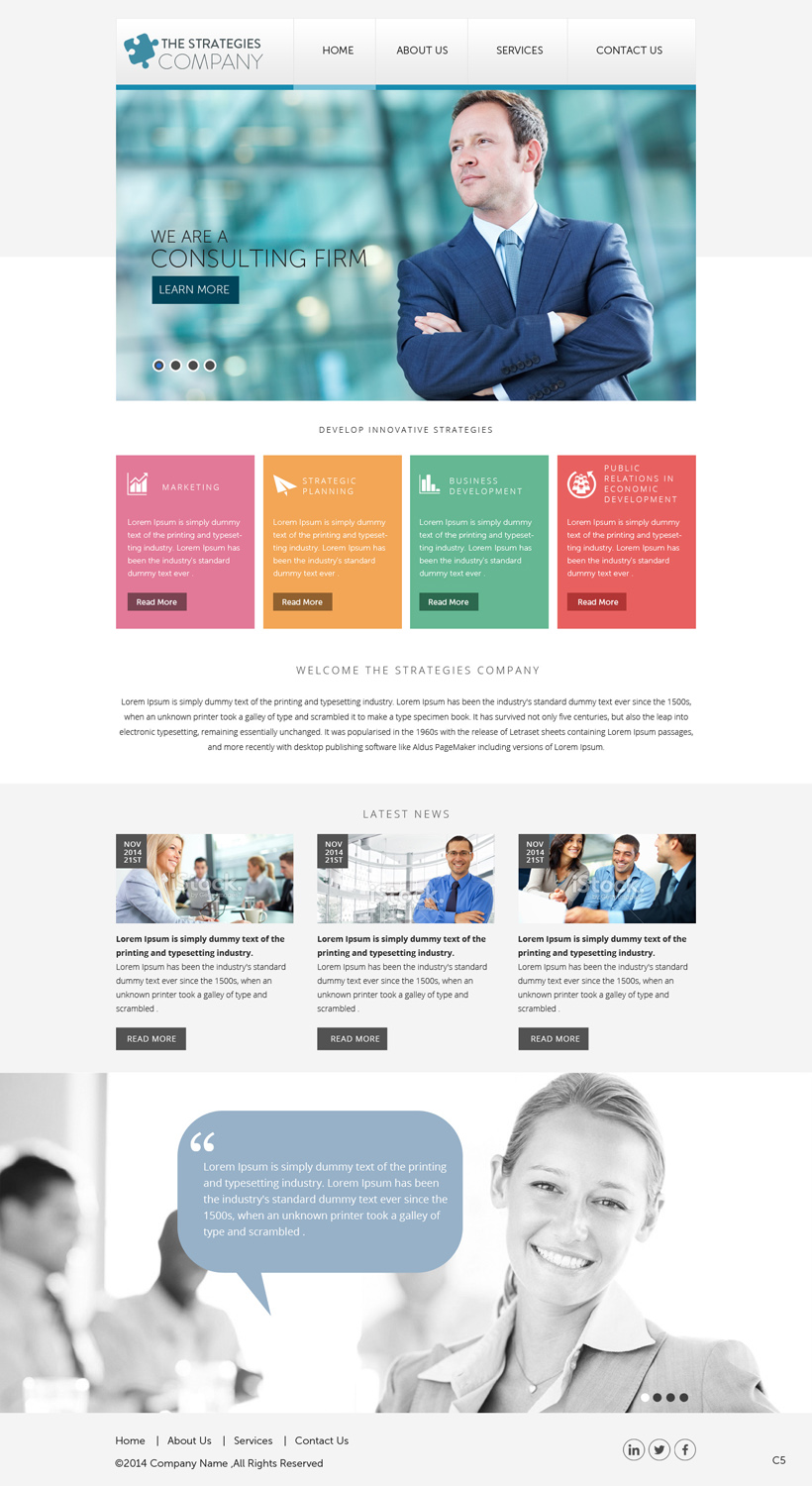 Diseño Web por pb para The Strategies Company | Diseño #4944465