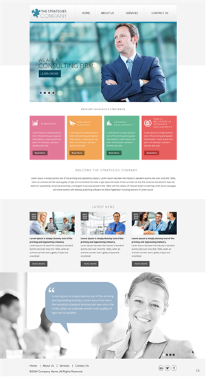 Web Design by pb for The Strategies Company | Design: #4944465