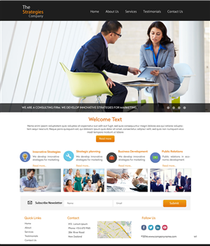 Web Design by pb for The Strategies Company | Design: #4944466