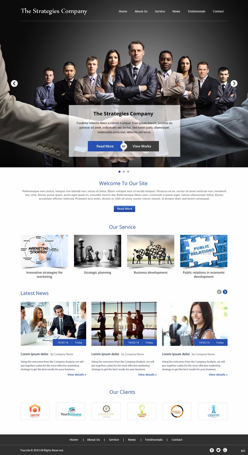Web Design by pb for The Strategies Company | Design #4944468