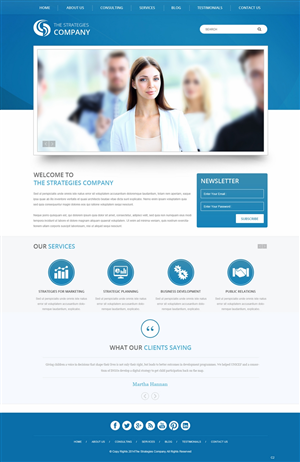 Web Design by pb for The Strategies Company | Design: #4944470