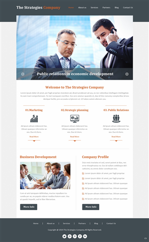 Web Design by pb for The Strategies Company | Design: #4944471