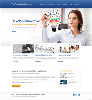 Web Design by pb for The Strategies Company | Design: #4944473