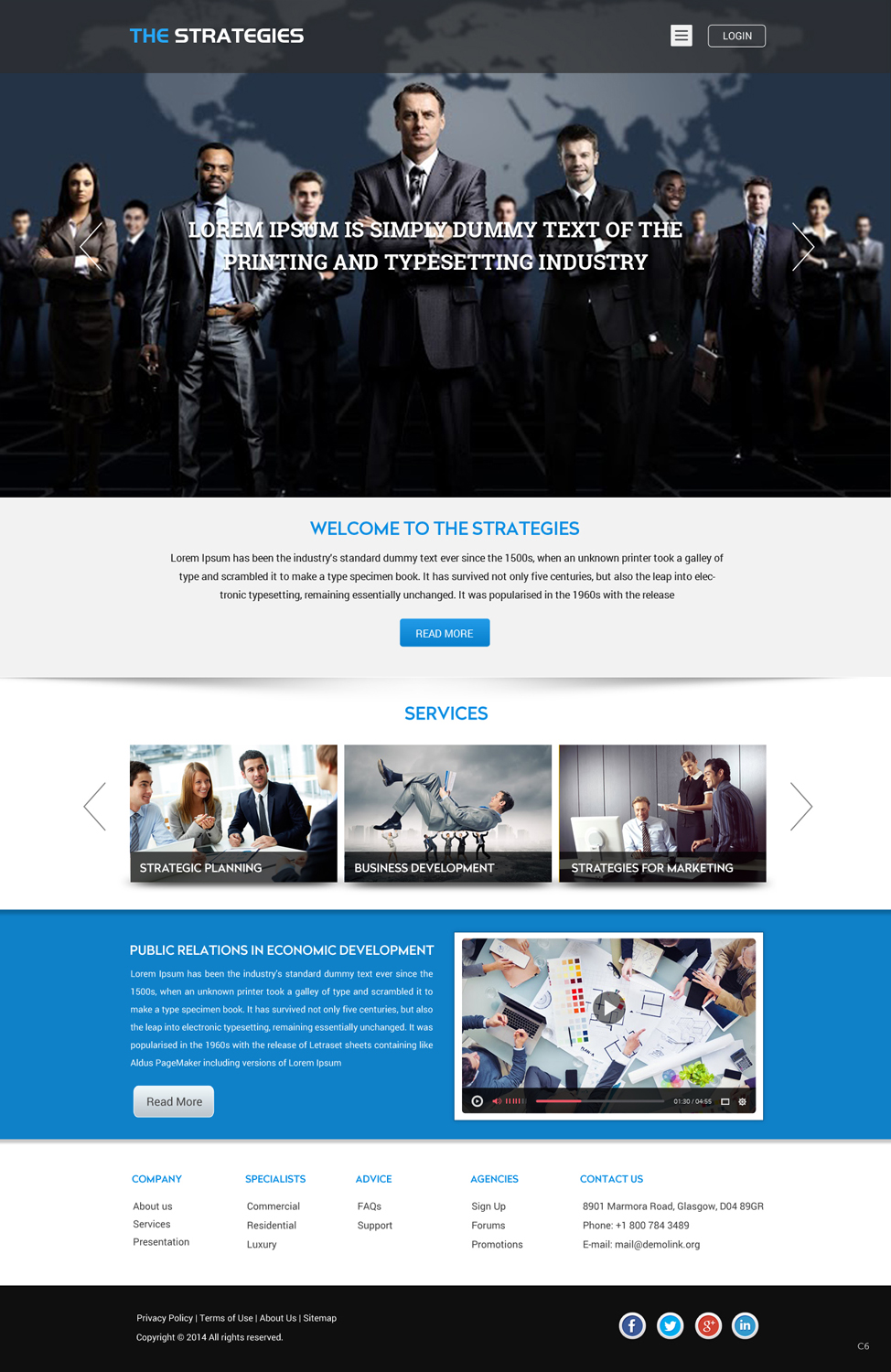 Web Design by pb for The Strategies Company | Design #4944474