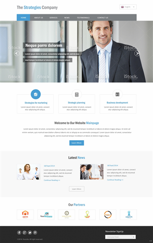 Web Design by pb for The Strategies Company | Design: #4945332