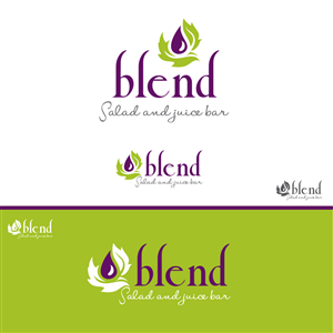 Blend,  salad and juice bar | Logo Design by artess