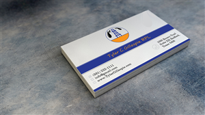 Classic Personal Business Card in Polo Ralph Lauren Style (Horizontal - Raised Ink) | Business Card Design by MT