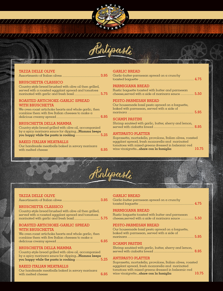 Menu Design by C23design Company for this project | Design #5034913