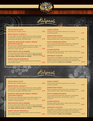 Menu Design by C23design Company