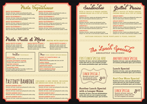 Menu Design by Ekanite