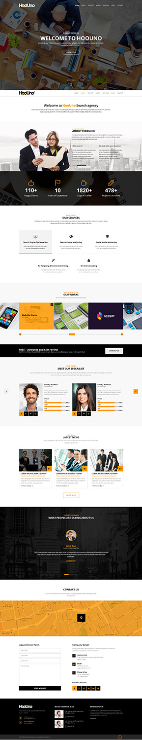 Wordpress Design by ThemeDesk Technology for HooUno | Design #5008325