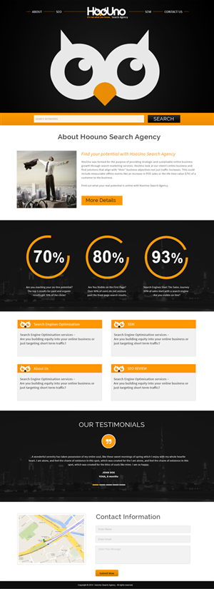 Wordpress Design by webxvision for HooUno | Design: #4988773