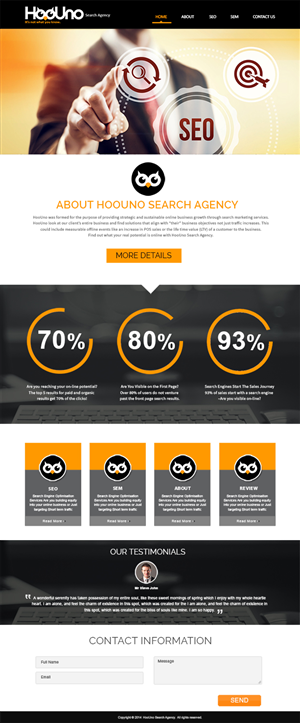 Wordpress Design by webxvision for HooUno | Design: #4994584