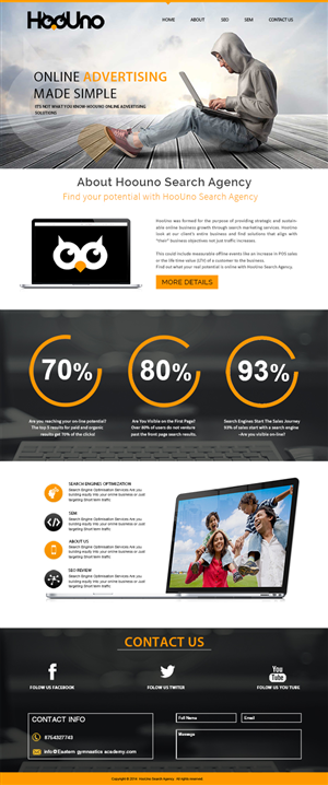 Wordpress Design by webxvision for HooUno | Design #4994604