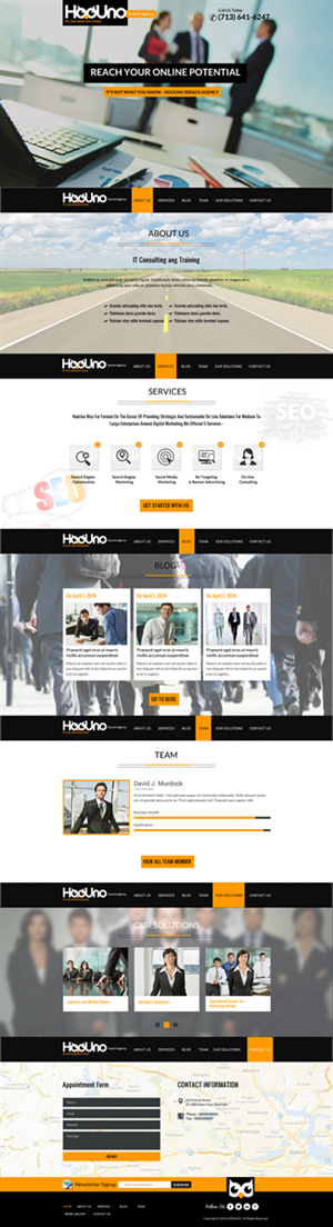 Wordpress Design by Sbss for HooUno | Design: #4994785