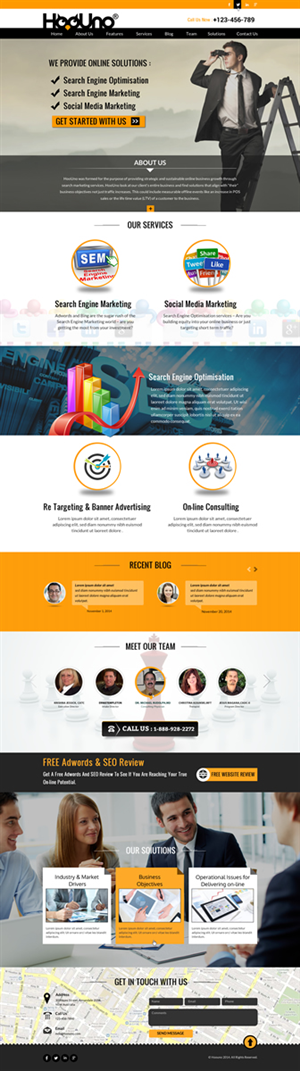 Wordpress Design by Sbss for HooUno | Design: #4994794
