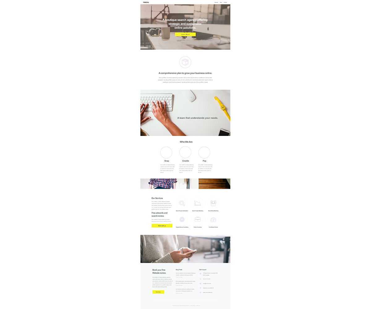 Wordpress Design by kdesignlab for HooUno | Design #5172486