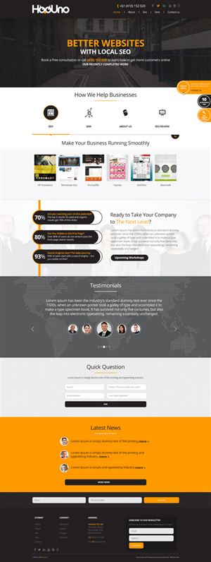 Wordpress Design by Impressive Solutions for HooUno | Design: #4975194
