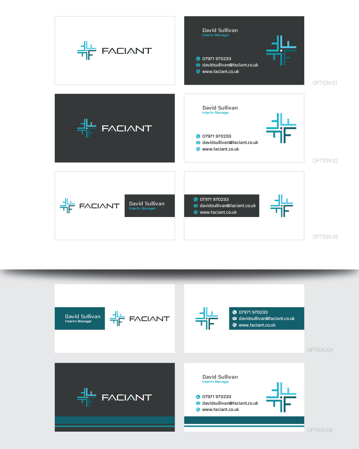Design de Carte de Visite par nandkumar pour Faciant Limited | Design : #5912640