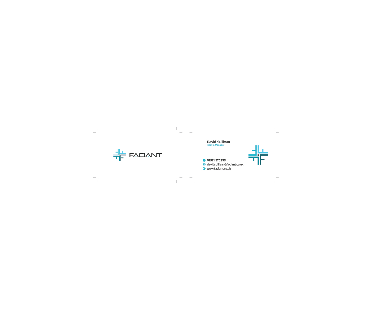Business Card Design by nandkumar for Faciant Limited | Design #6002977