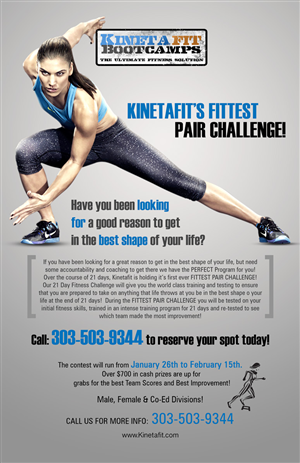 Poster Design by Tanvir Akhtar for Kinetafit | Design #4956791