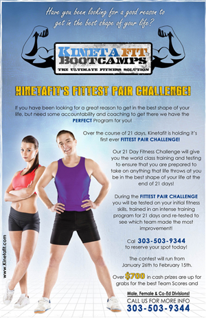 Poster Design by deep_4evr for Kinetafit | Design #4990403