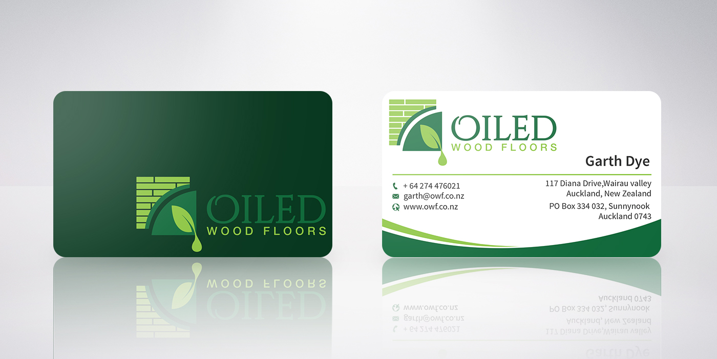 Business Card Design by D.SCre8tivMedia™ for Oiled Wood floors | Design: #5068098