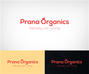 Prana Organics - Naturally Life - Giving | Logo Design by Khoo