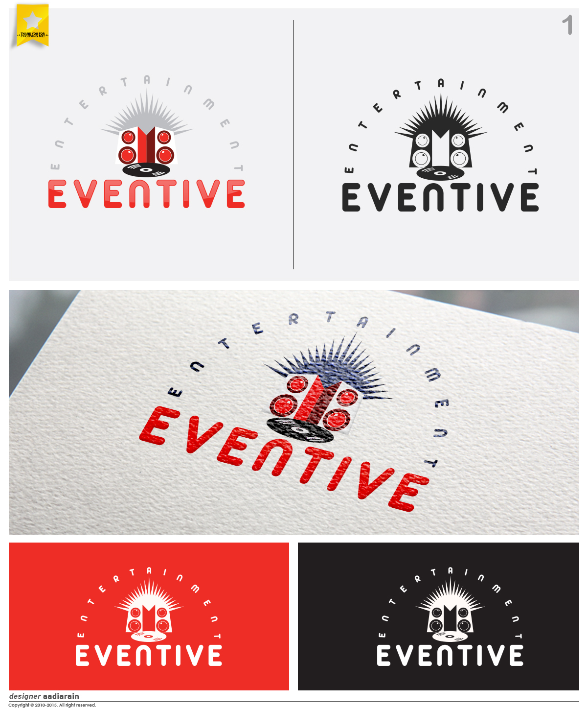 Logo Design by Adeel Hanif® for Eventive Entertainment | Design #6117285
