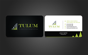 Tulum Development and Management Corp. Business Card | Business Card Design by Harshan