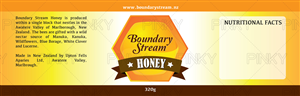 Boundary Stream Honey | Label Design by Pinky 