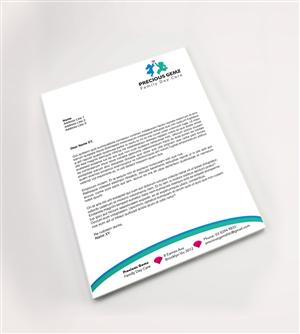 Letterhead Design by isabel paoli for Precious Gemz Family Day Care  | Design #4945813